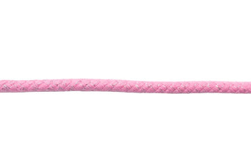 Baumwollkordel, Lurex, 10 mm, rosa, 0,5 m